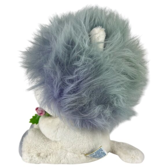 Vintage White Dakin Plush Frou Frou 1982 Purple Blue Hair Nature Babies Flower - Picture 5 of 8